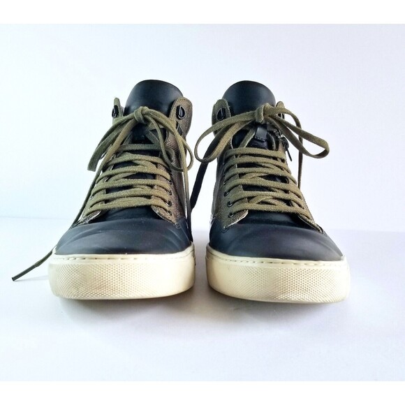 TCG Bomber Jacket Green Canvas Mid Top Zipper Lifestyle Sneakers Shoes Sz 44 11 - Picture 16 of 16